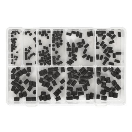 Grub Screw Assortment 250pc M4-M10 DIN 916 Metric : Model No.AB045GS