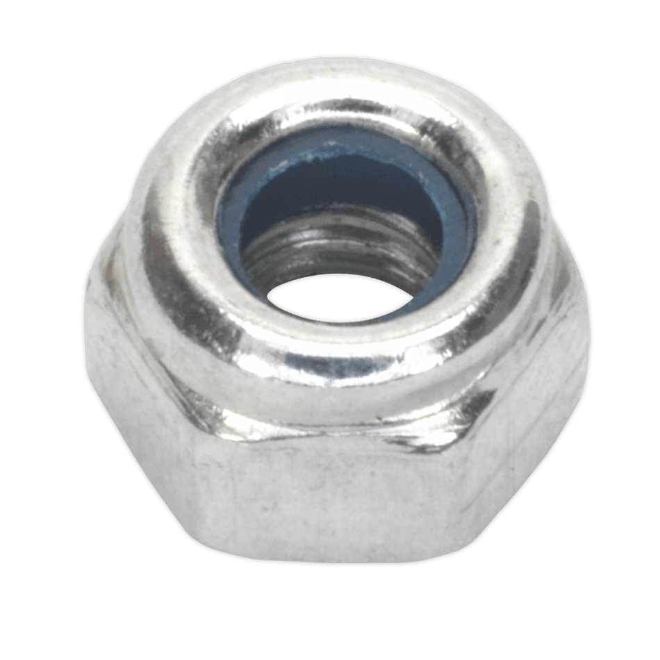 Nylon Lock Nut M4 Zinc DIN 982 Pack of 100 : Model No.NLN4