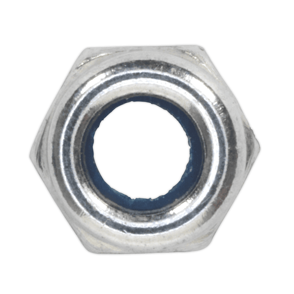 Nylon Lock Nut M4 Zinc DIN 982 Pack of 100 : Model No.NLN4