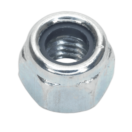 Nylon Lock Nut M6 Zinc DIN 982 Pack of 100 : Model No.NLN6
