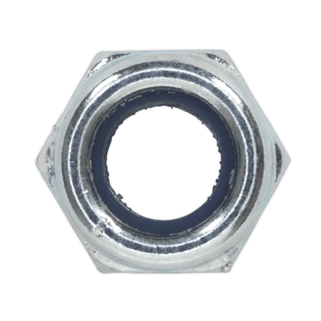 Nylon Lock Nut M6 Zinc DIN 982 Pack of 100 : Model No.NLN6
