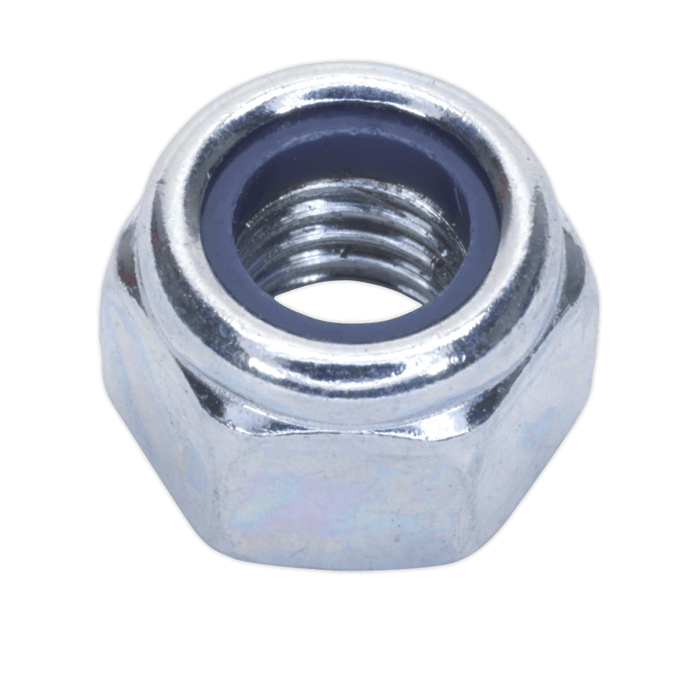 Nylon Lock Nut M8 Zinc DIN 982 Pack of 100 : Model No.NLN8