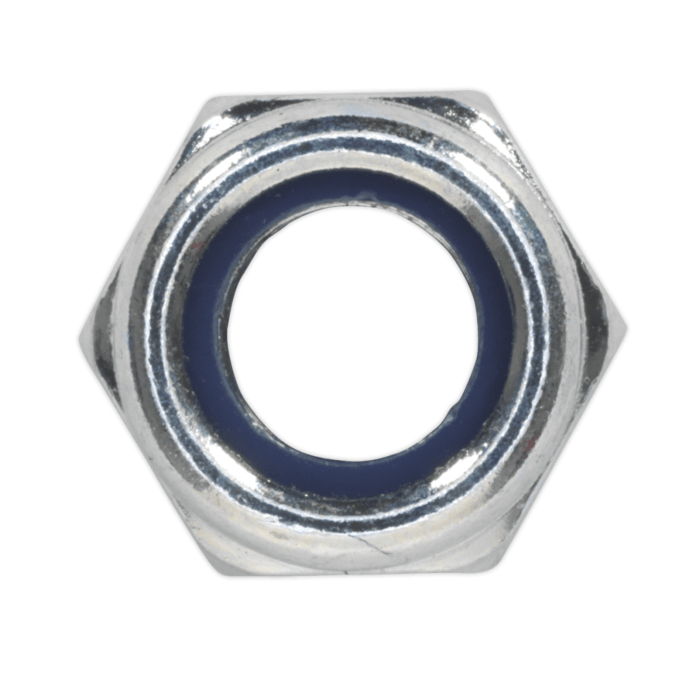 Nylon Lock Nut M8 Zinc DIN 982 Pack of 100 : Model No.NLN8