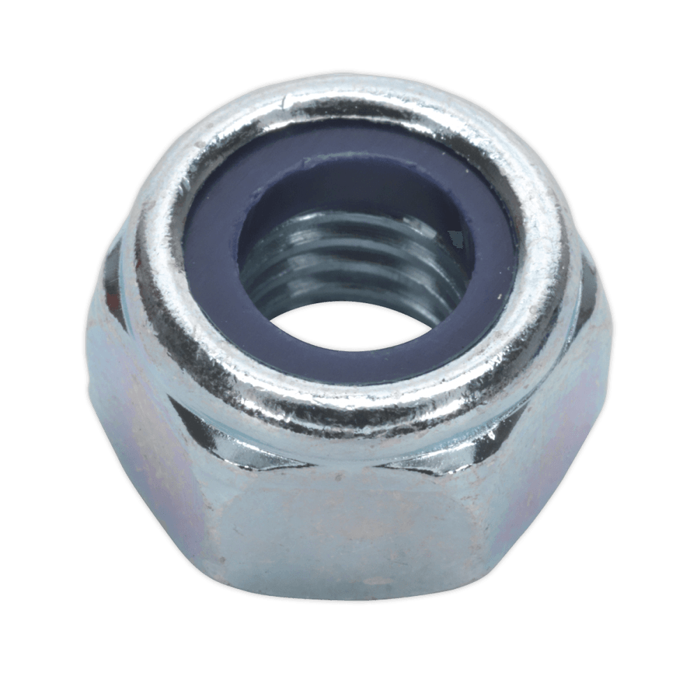 Nylon Lock Nut M10 Zinc DIN 982 Pack of 100 : Model No.NLN10