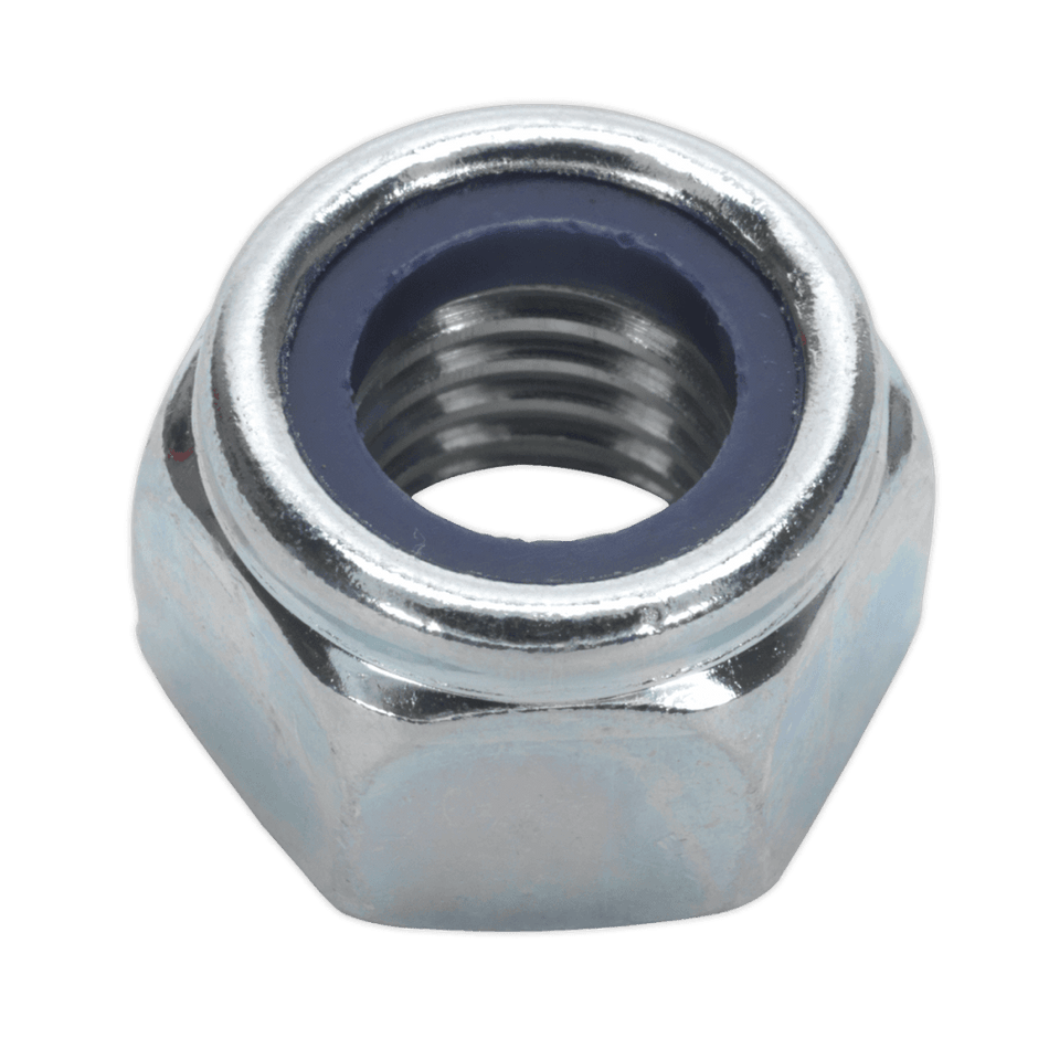 Nylon Lock Nut M12 Zinc DIN 982 Pack of 25 : Model No.NLN12