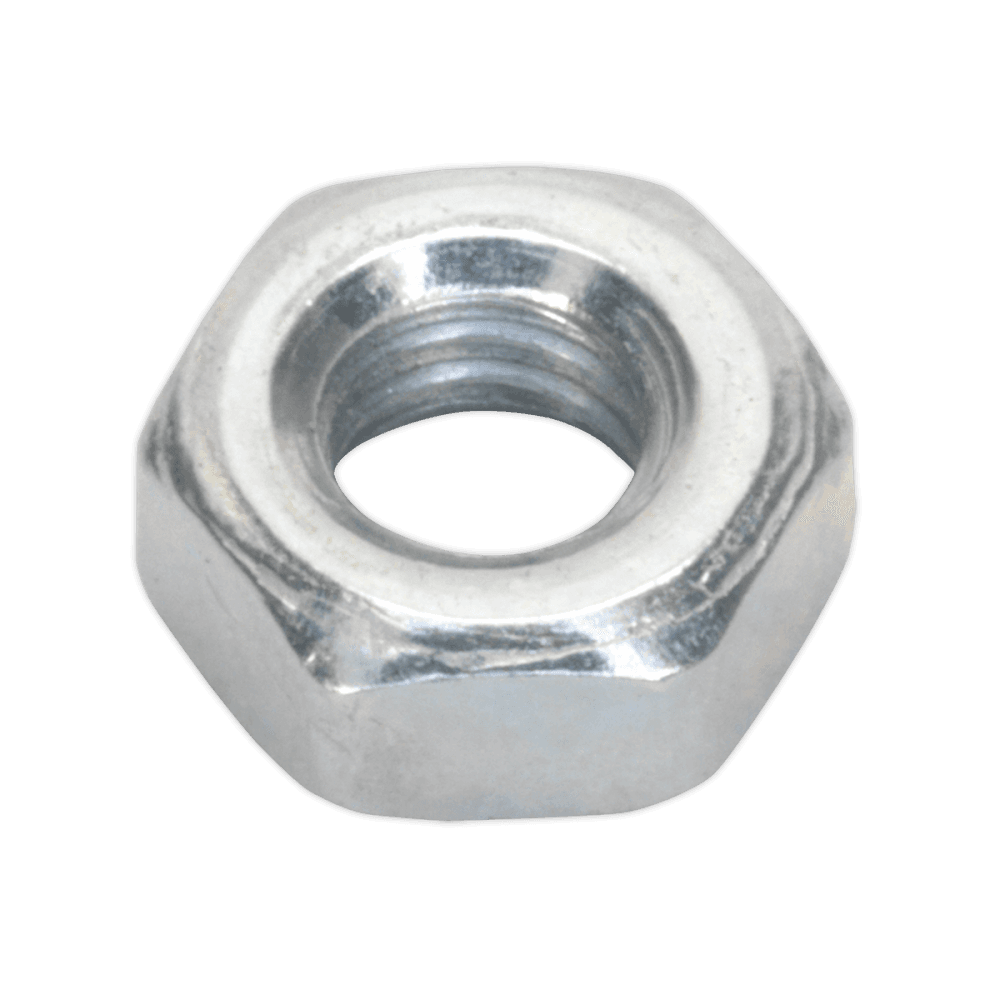 Steel Nut M4 Zinc DIN 934 Pack of 100 : Model No.SN4