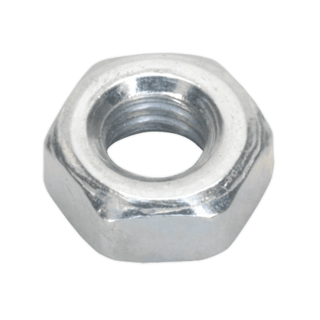 Steel Nut M4 Zinc DIN 934 Pack of 100 : Model No.SN4