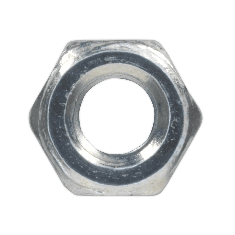 Steel Nut M4 Zinc DIN 934 Pack of 100 : Model No.SN4