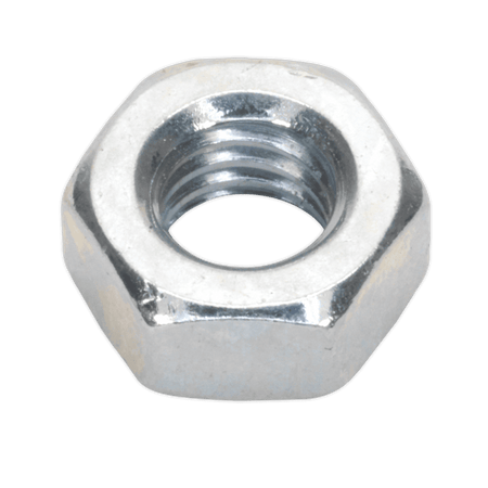 Steel Nut M6 Zinc DIN 934 Pack of 100 : Model No.SN6
