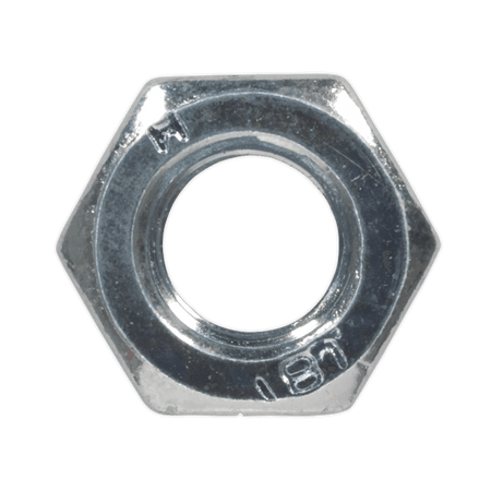 Steel Nut M6 Zinc DIN 934 Pack of 100 : Model No.SN6