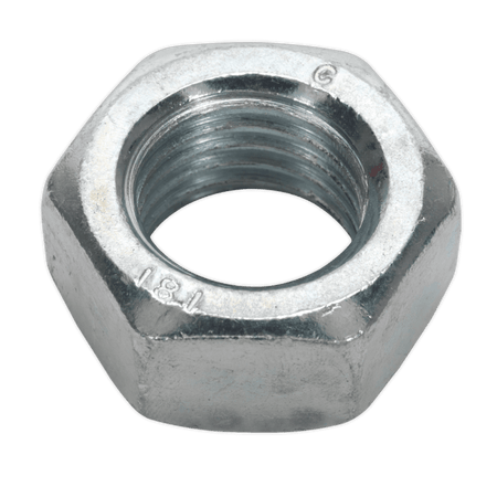 Steel Nut M20 Zinc DIN 934 Pack of 10 : Model No.SN20
