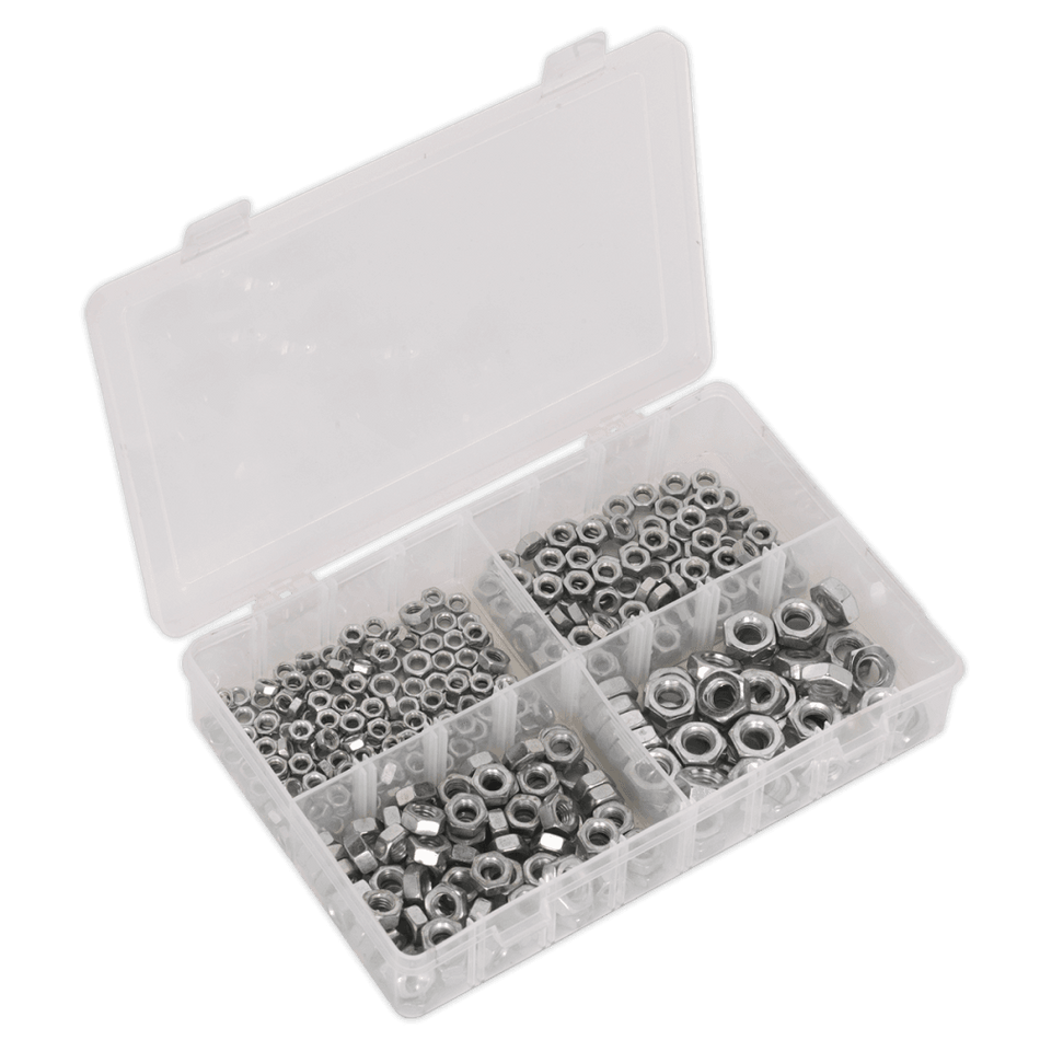 Steel Nut Assortment 370pc M5-M10 DIN 934 Metric : Model No.AB028SN