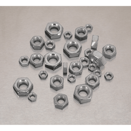 Steel Nut Assortment 370pc M5-M10 DIN 934 Metric : Model No.AB028SN