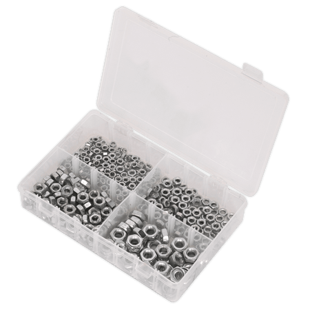 Steel Nut Assortment 370pc M5-M10 DIN 934 Metric : Model No.AB028SN