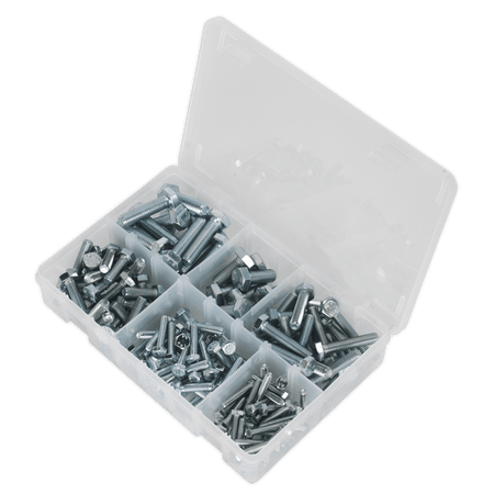 Setscrew Assortment 150pc Metric M5-M10 High Tensile DIN 933 : Model No.AB048SS