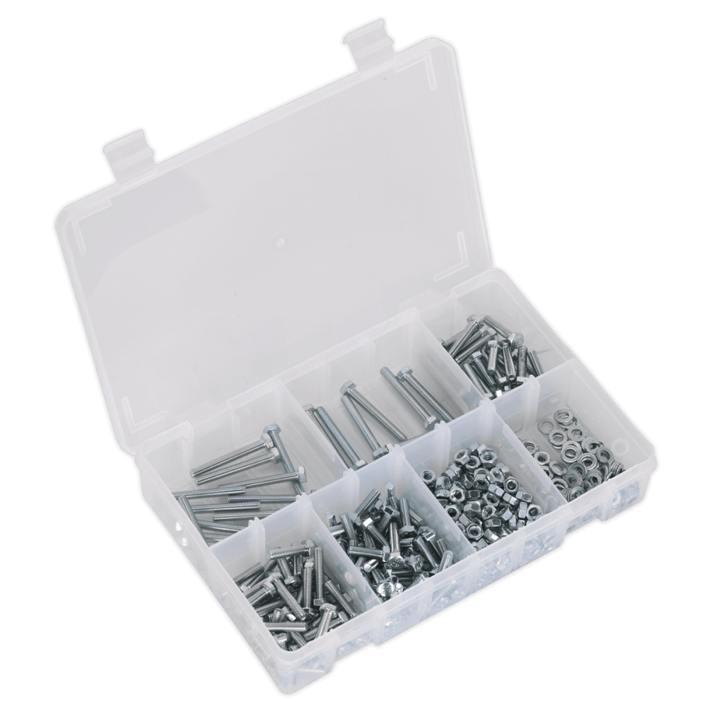 Setscrew, Nut & Washer Assortment 444pc High Tensile M5 Metric : Model No.AB049SNW