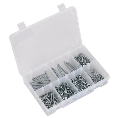 Setscrew, Nut & Washer Assortment 444pc High Tensile M5 Metric : Model No.AB049SNW