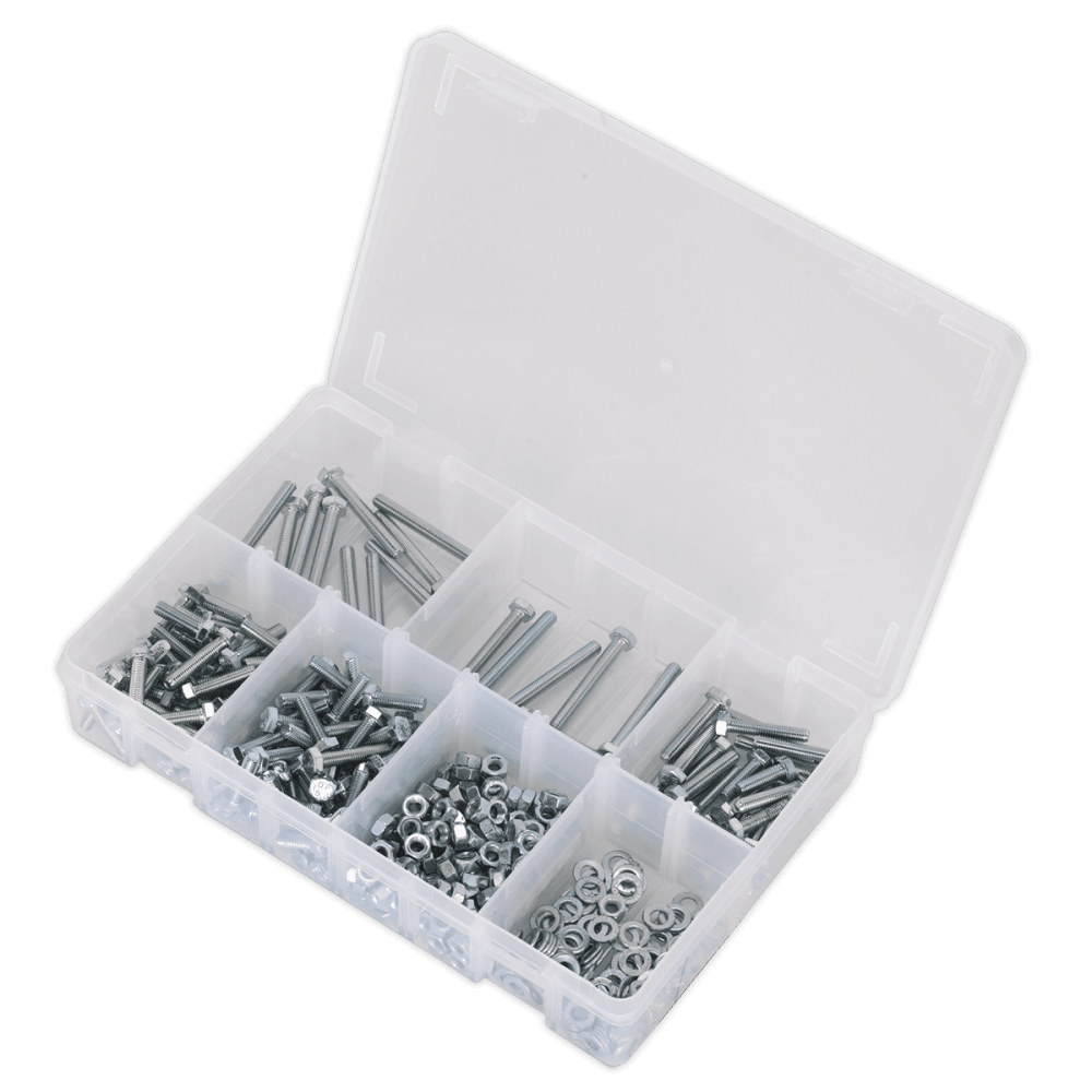 Setscrew, Nut & Washer Assortment 444pc High Tensile M5 Metric : Model No.AB049SNW