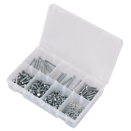 Setscrew, Nut & Washer Assortment 444pc High Tensile M5 Metric : Model No.AB049SNW