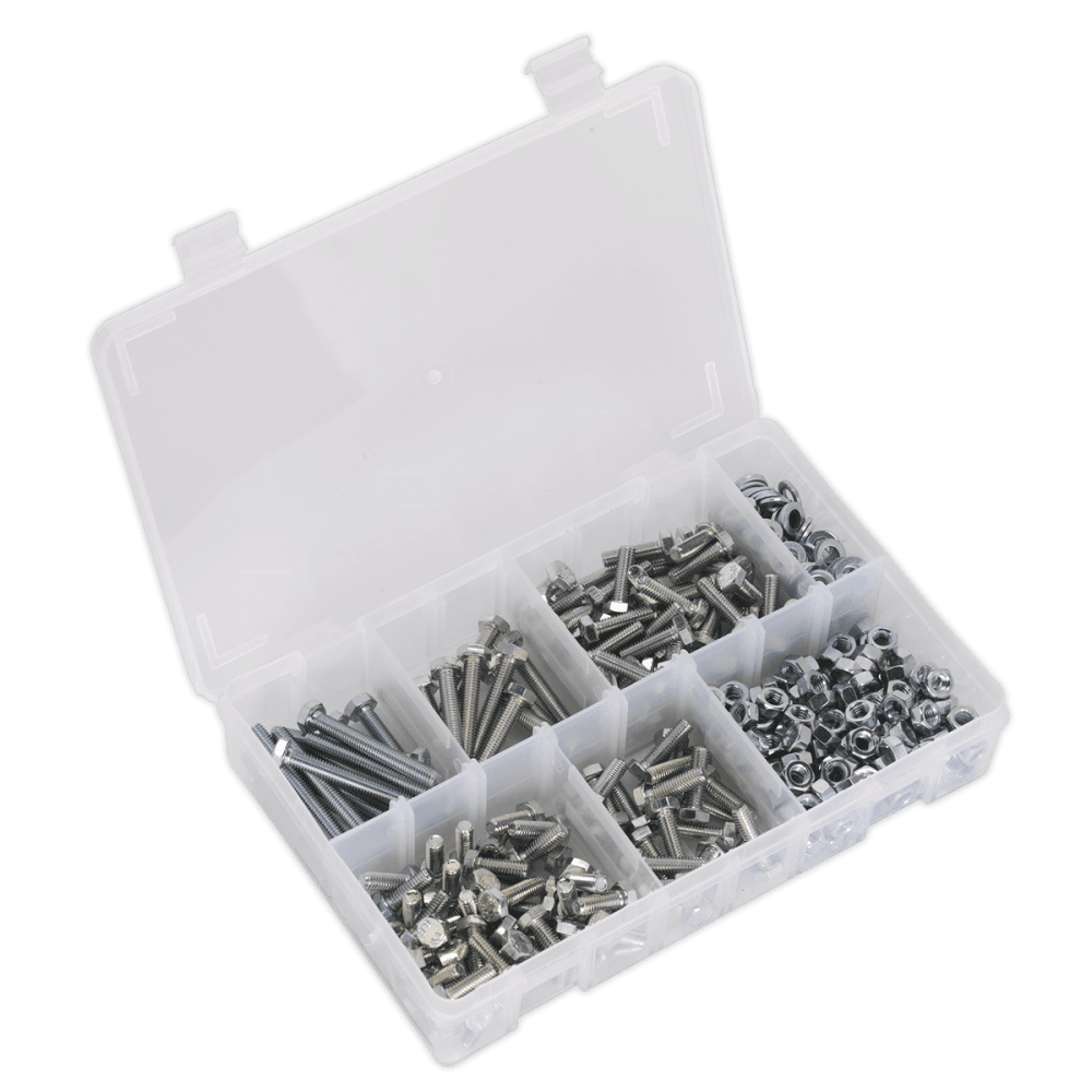 Setscrew, Nut & Washer Assortment 408pc High Tensile M6 Metric : Model No.AB050SNW