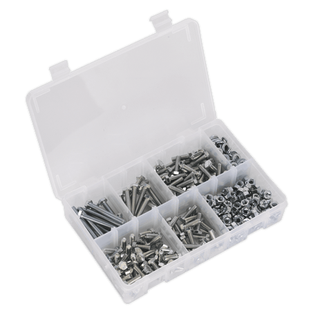 Setscrew, Nut & Washer Assortment 408pc High Tensile M6 Metric : Model No.AB050SNW