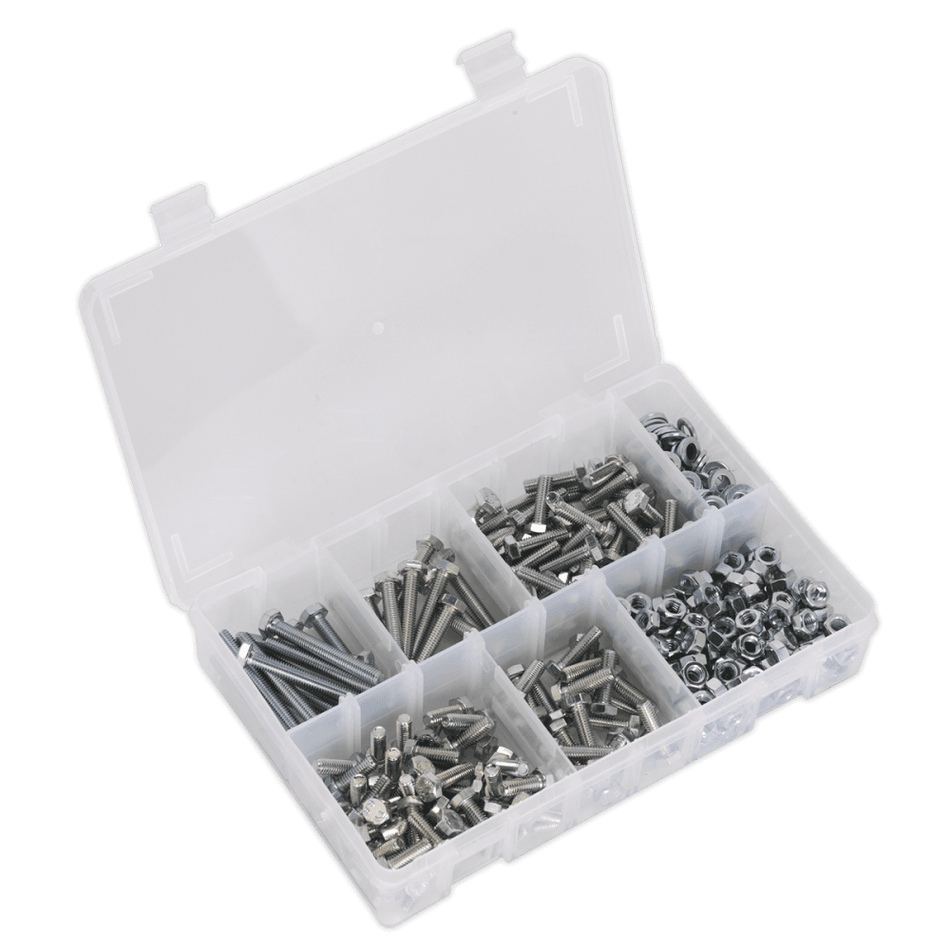 Setscrew, Nut & Washer Assortment 408pc High Tensile M6 Metric : Model No.AB050SNW