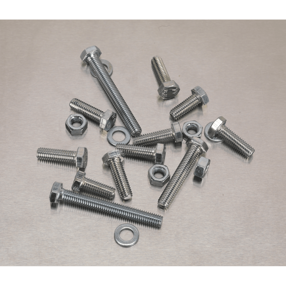 Setscrew, Nut & Washer Assortment 408pc High Tensile M6 Metric : Model No.AB050SNW