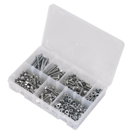 Setscrew, Nut & Washer Assortment 408pc High Tensile M6 Metric : Model No.AB050SNW