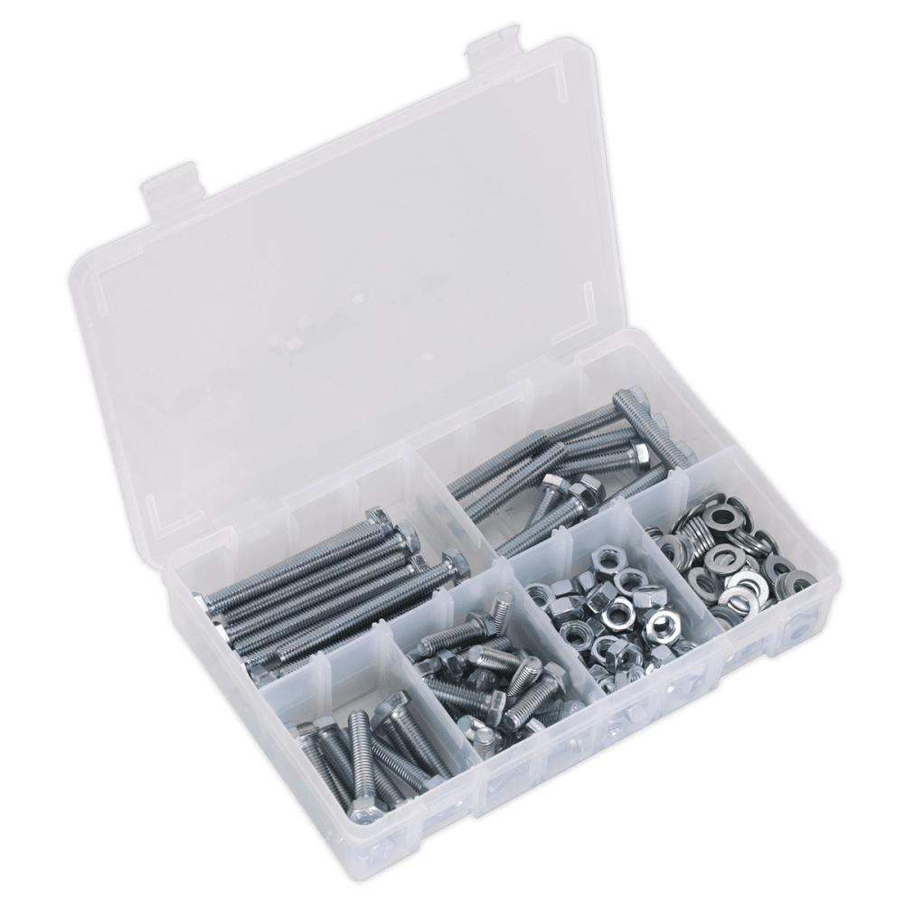 Setscrew, Nut & Washer Assortment 220pc High Tensile M8 Metric : Model No.AB051SNW
