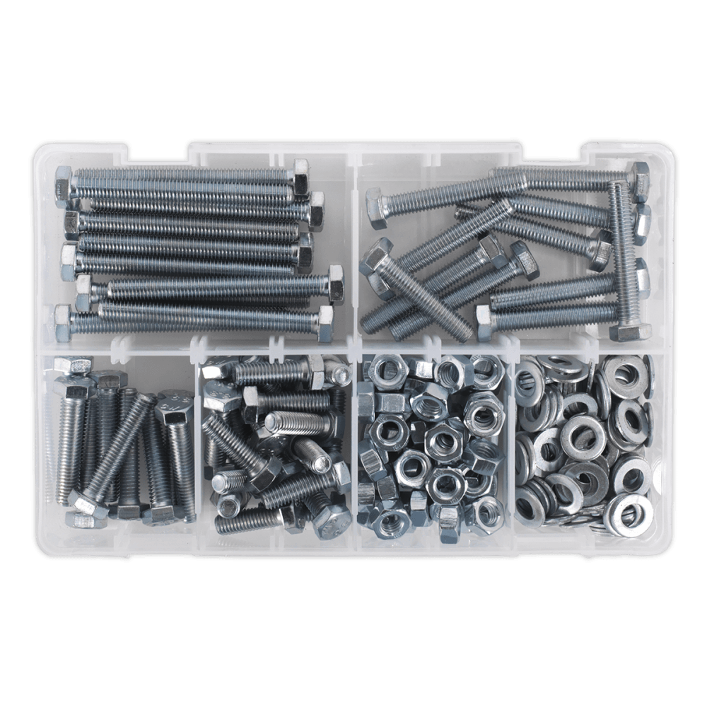 Setscrew, Nut & Washer Assortment 220pc High Tensile M8 Metric : Model No.AB051SNW
