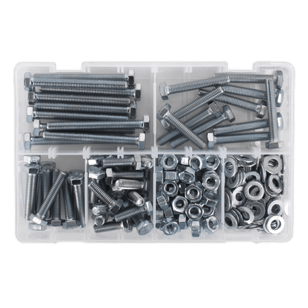 Setscrew, Nut & Washer Assortment 220pc High Tensile M8 Metric : Model No.AB051SNW