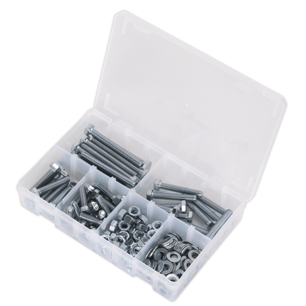 Setscrew, Nut & Washer Assortment 220pc High Tensile M8 Metric : Model No.AB051SNW