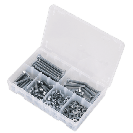 Setscrew, Nut & Washer Assortment 220pc High Tensile M8 Metric : Model No.AB051SNW