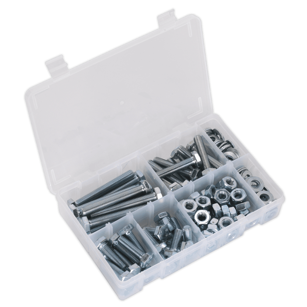 Setscrew, Nut & Washer Assortment 150pc High Tensile M10 Metric : Model No.AB052SNW