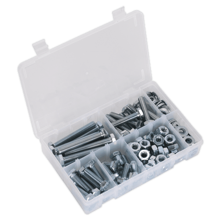 Setscrew, Nut & Washer Assortment 150pc High Tensile M10 Metric : Model No.AB052SNW