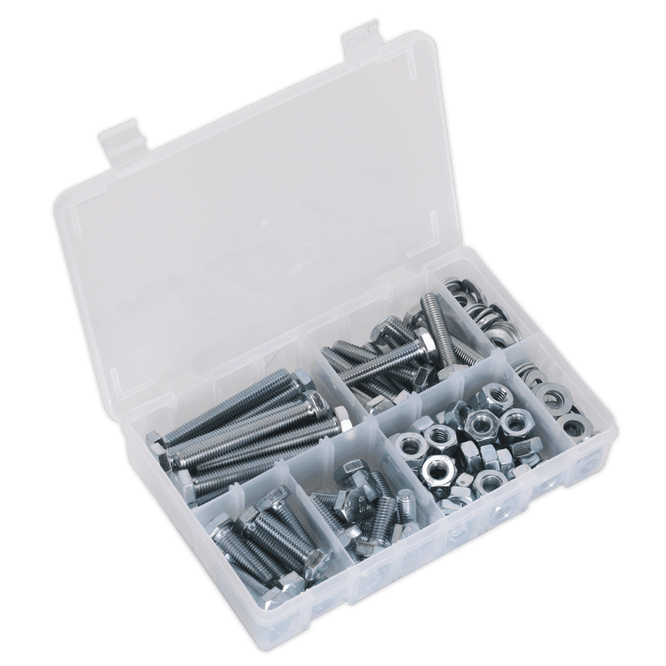 Setscrew, Nut & Washer Assortment 150pc High Tensile M10 Metric : Model No.AB052SNW
