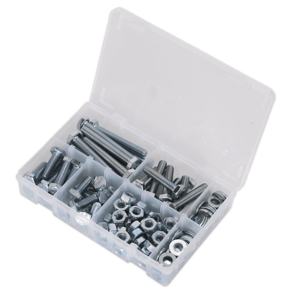Setscrew, Nut & Washer Assortment 150pc High Tensile M10 Metric : Model No.AB052SNW