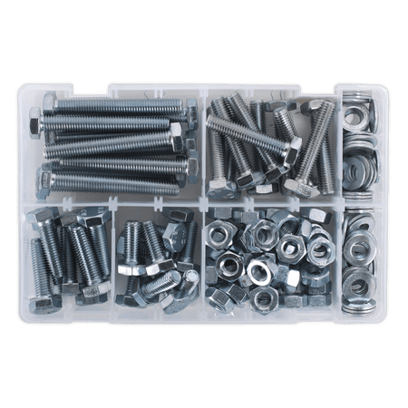 Setscrew, Nut & Washer Assortment 150pc High Tensile M10 Metric : Model No.AB052SNW