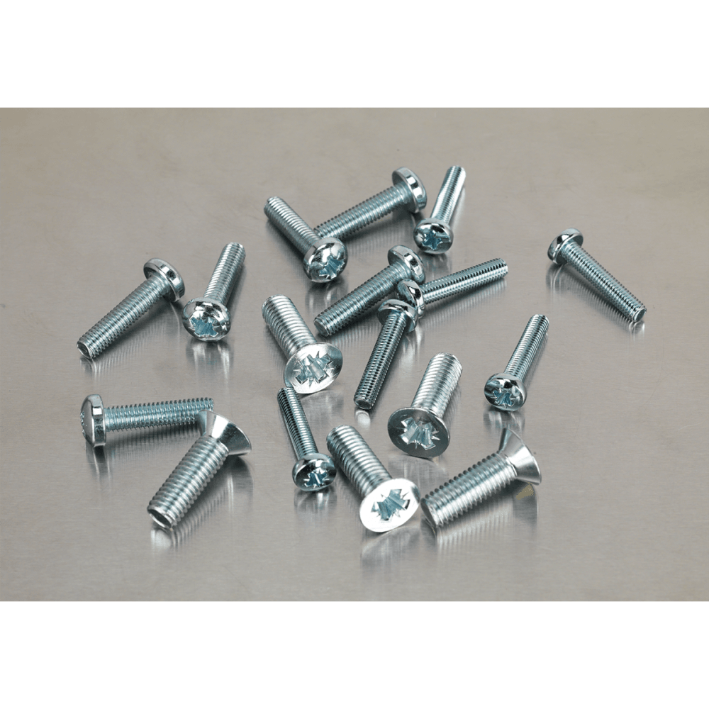 Machine (Body) Screw Assortment 264pc M5-M8 Countersunk DIN 965Z & Pan Head DIN 7985Z Pozi - Metric : Model No.AB054MS