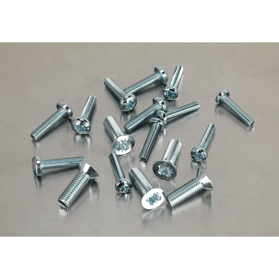 Machine (Body) Screw Assortment 264pc M5-M8 Countersunk DIN 965Z & Pan Head DIN 7985Z Pozi - Metric : Model No.AB054MS