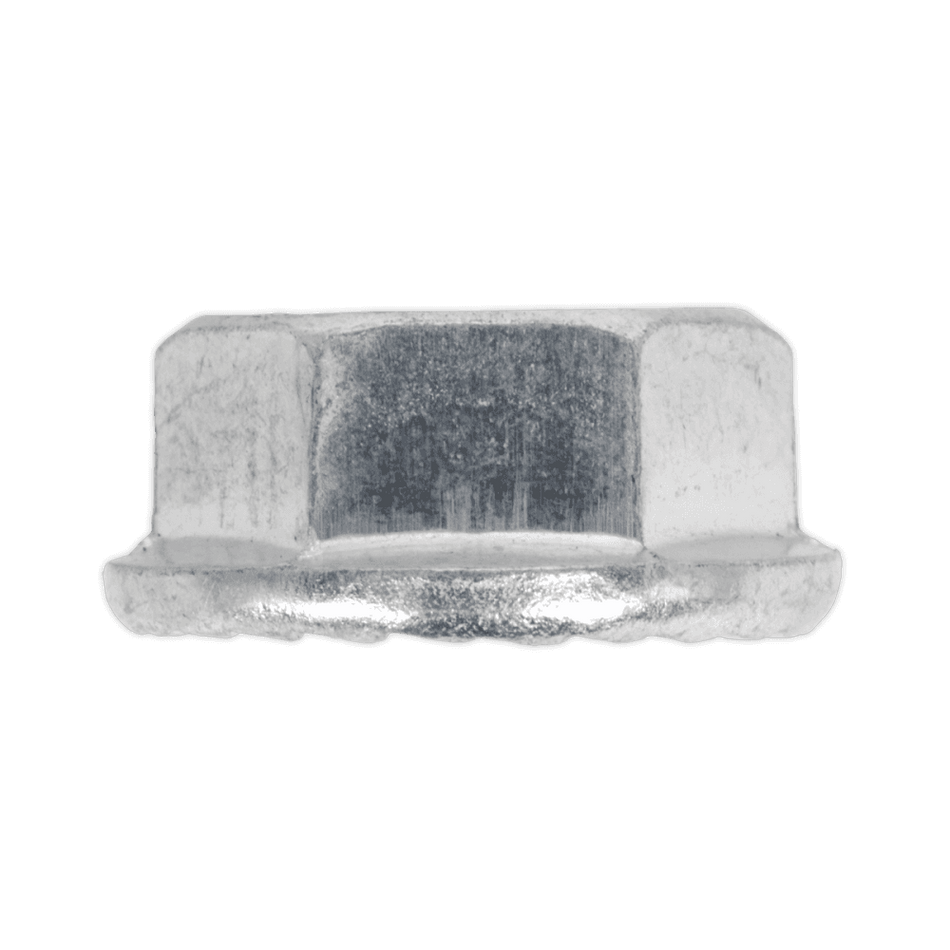 Flange Nut Serrated M5 Zinc DIN 6923 Pack of 100 : Model No.FN5