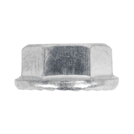 Flange Nut Serrated M8 Zinc DIN 6923 Pack of 100 : Model No.FN8