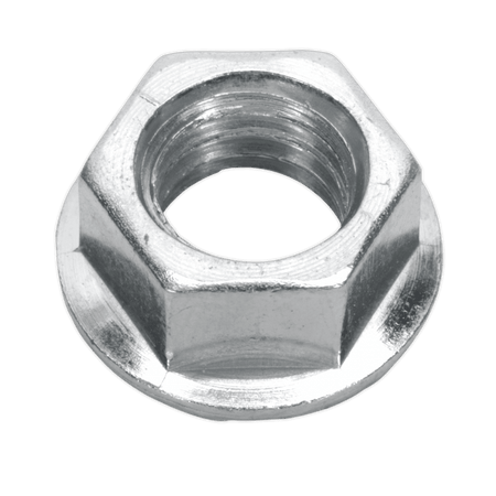 Flange Nut Serrated M10 Zinc DIN 6923 Pack of 100 : Model No.FN10
