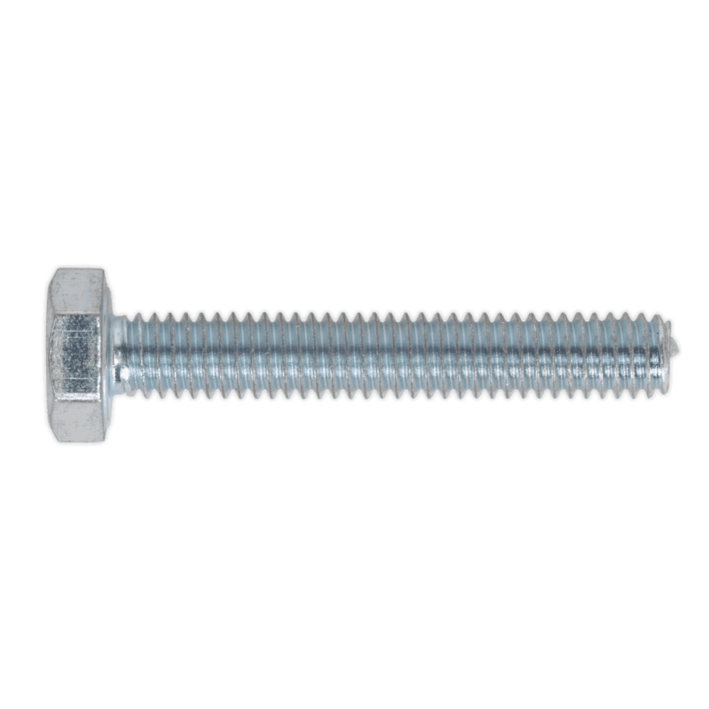 HT Setscrew M4 x 25mm 8.8 Zinc DIN 933 Pack of 50 : Model No.SS425