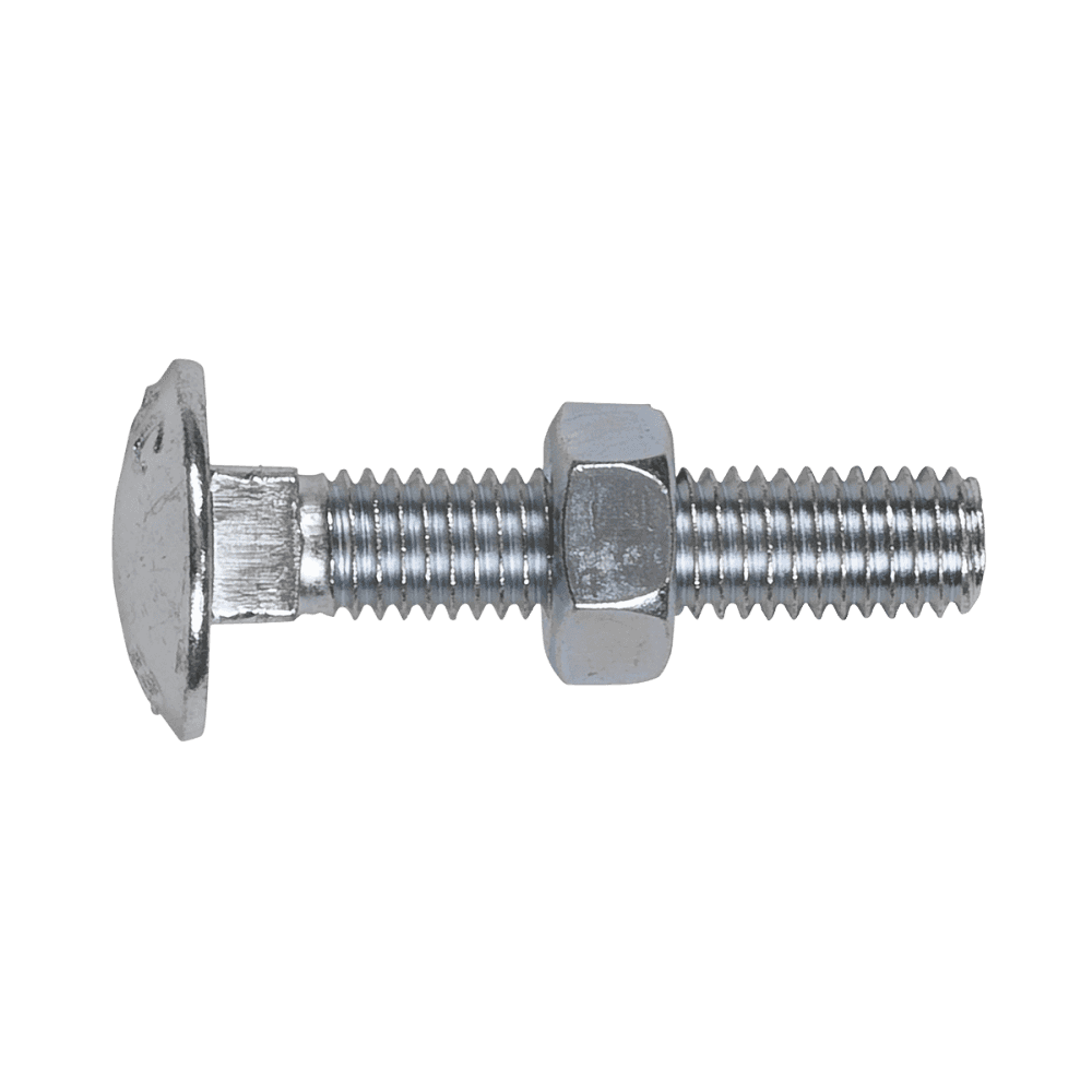 Coach Bolt & Nut M8 x 40mm Zinc DIN 603 Pack of 50 : Model No.CBN840