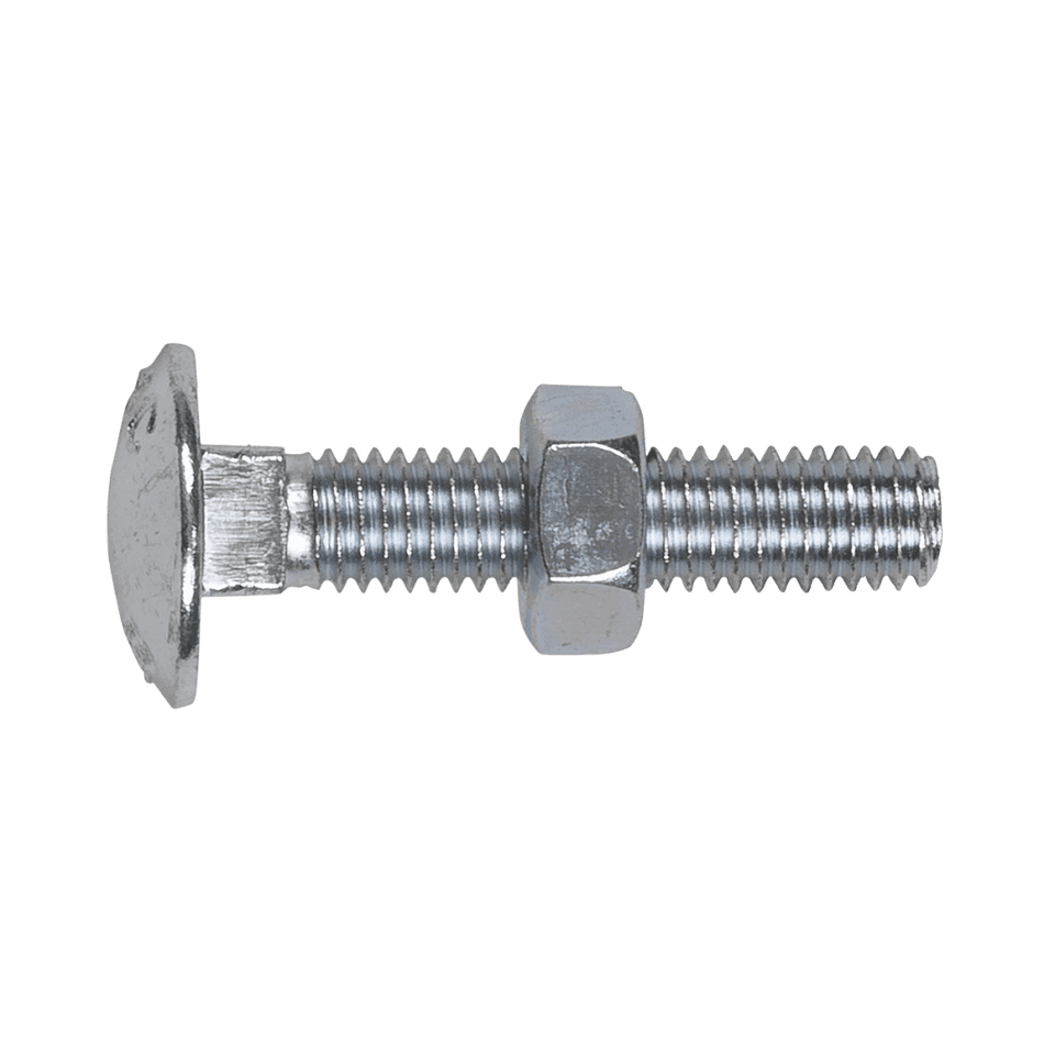 Coach Bolt & Nut M8 x 40mm Zinc DIN 603 Pack of 50 : Model No.CBN840