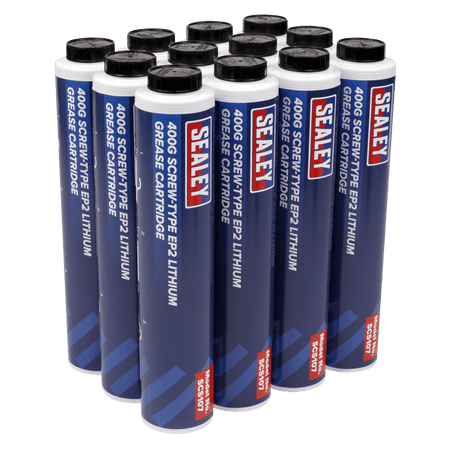 Screw Type EP2 Lithium Grease Cartridge 400g Box of 12 : Model No.SCS108