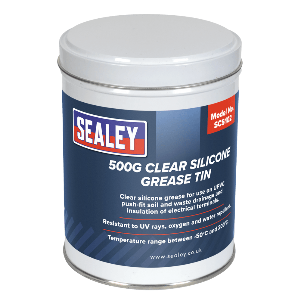 Silicone Clear Grease 500g Tin : Model No.SCS102