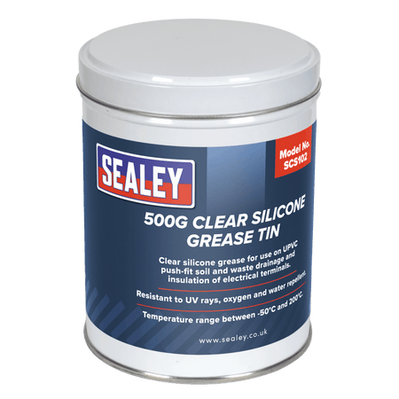 Silicone Clear Grease 500g Tin : Model No.SCS102