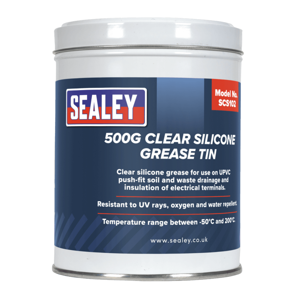 Silicone Clear Grease 500g Tin : Model No.SCS102